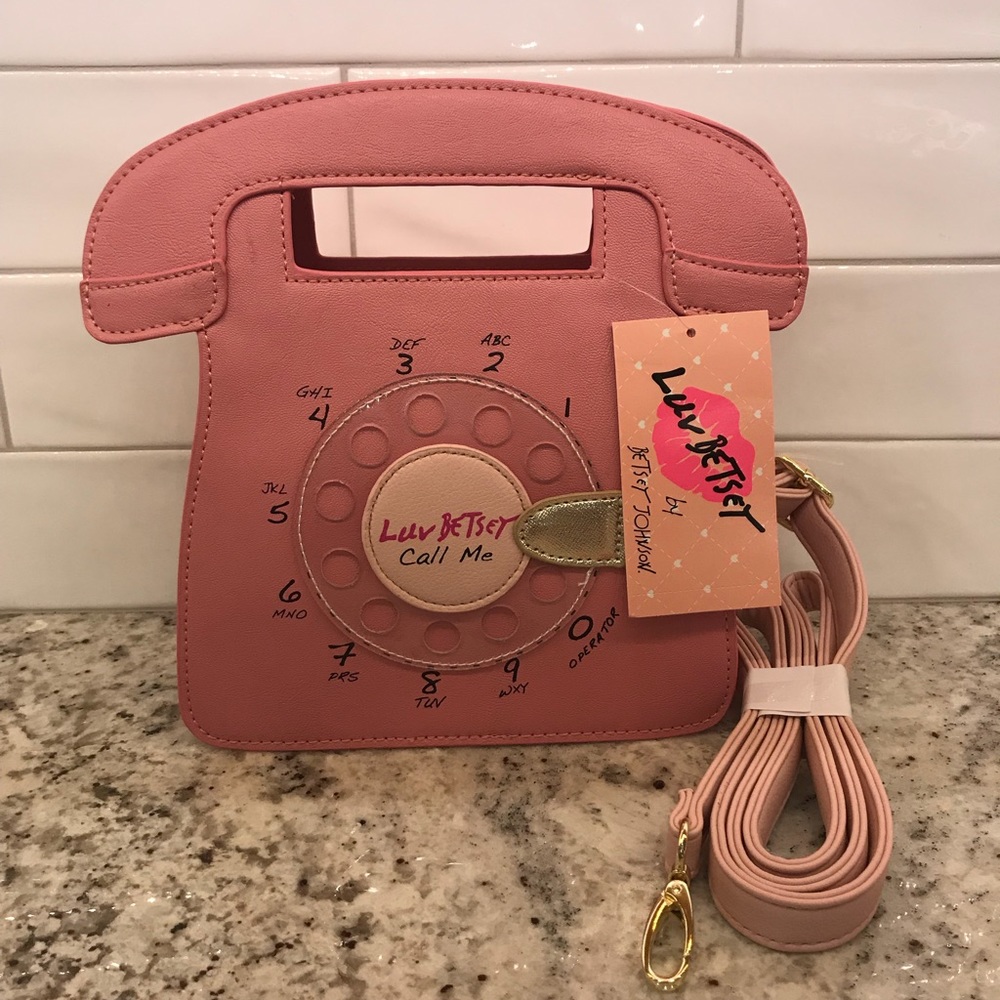 BETSEY JOHNSON Call Me Telephone Handbag